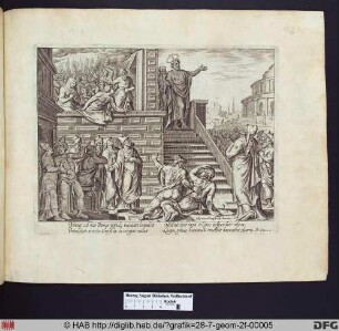 Die Predigt des heiligen Petrus in Jerusalem.