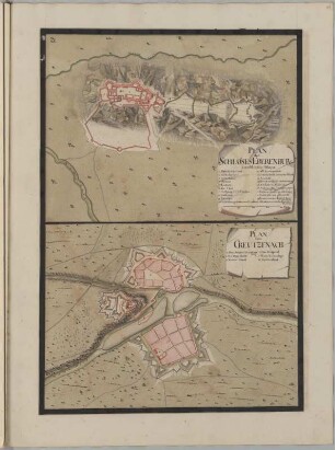 Plan des Schlosses Eberenburg sambt dessen Attaque