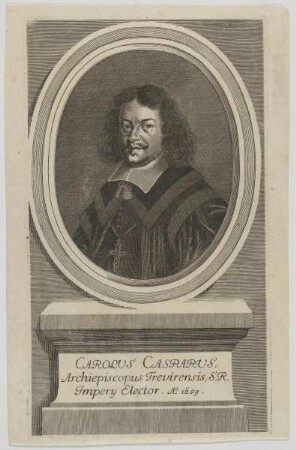 Bildnis des Carolus Casparus, Erzbischof von Trier