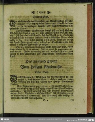 Das vierzehende Capitel. Vom Heiligen Abendmahle
