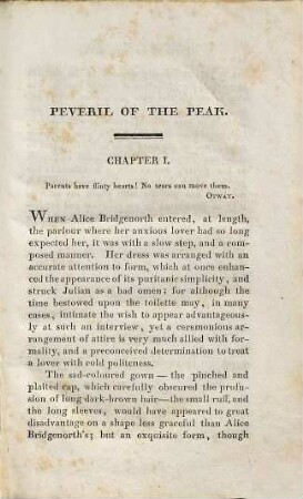 Peveril of the Peak : in four volumes, 2