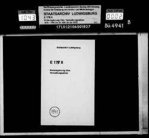 Gemeinderechtsverhältnisse in Gamerschwang, Granheim, Griesingen, Grötzingen, Herbertshofen, Hundersingen und Kirchbierlingen