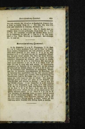Korrespondenz-Journal