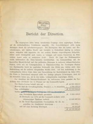 Geschäftsbericht : für d. Jahr ... 1890 (1891)