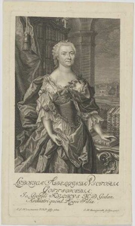 Bildnis der Lvdovica Adelgvnda Victoria Gottschedia