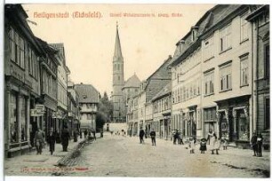Heiligenstadt. Untere Wilhelmstraße mit evangelischer Kirche