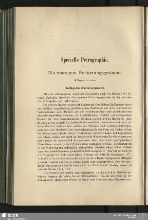 Specielle Petrographie