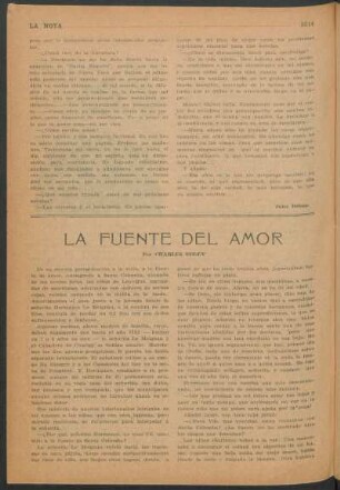 La fuente del amor