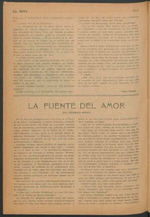 La fuente del amor