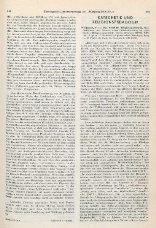 382-384 [Rezension] Weidmann, Fritz, Das Gebet im Religionsunterricht