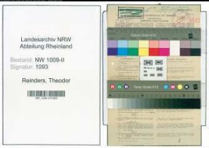 Entnazifizierung Theodor Reinders , geb. 13.05.1922 (Spark.Angestellter)
