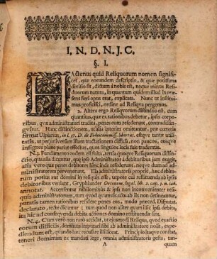 Diss. de reliquis altera