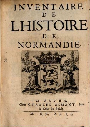 Inventaire de l'histoire de Normandie