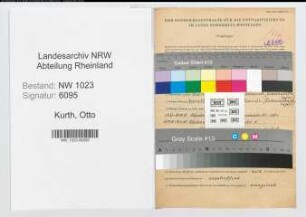 Entnazifizierung Otto Kurth , geb. 02.01.1899 (Bahnoberinspektor)