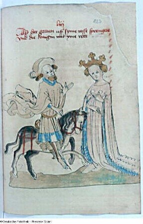 Gawan kehrt zu Orgeluse zurück, Blatt 423r