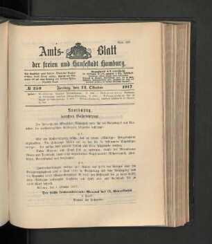 No. 259, 12. Oktober 1917