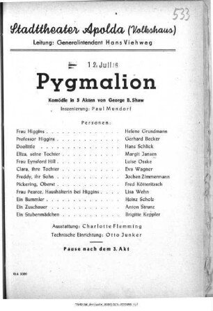 Pygmalion