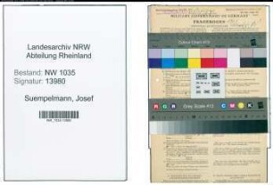 Entnazifizierung Josef Suempelmann , geb. 04.04.1898 (Kaufmaennischer Angestellter)