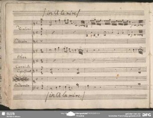Aria: "Come scherza la Colomba" in C-Dur