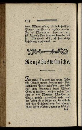 Neujahrswünsche.