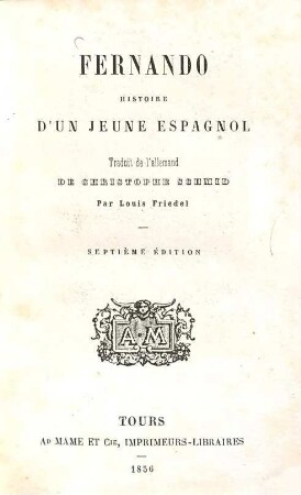 Fernando : histoire d'un jeune Espanol