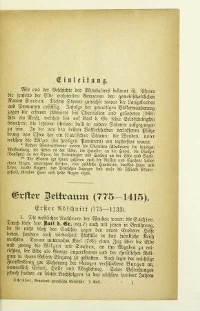 Erster Zeitraum (775 - 1415)