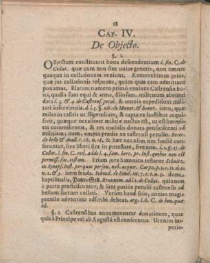 Cap. IV. De Objecto.