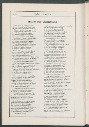 Himno del desterrado. [Poesía]