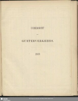 Uebersicht des Gueterverkehrs : 1859
