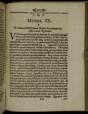 Mensis IX.