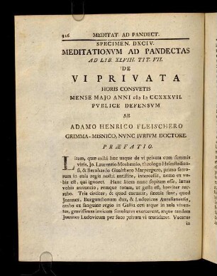 326-338, Spec. 594. De Vi privata