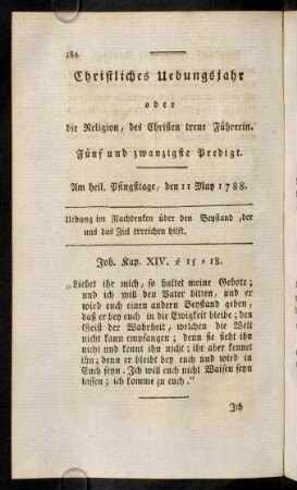 384-401, Fünf und zwanzigste Predigt