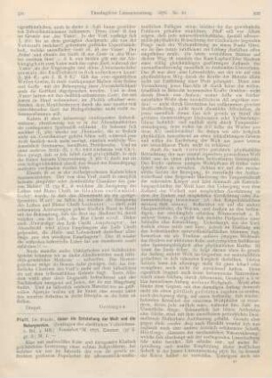 521-523 [Rezension] Pfaff, Friedrich, Ueber die Entstehung der Welt und die Naturgesetze