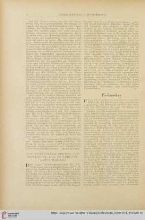 Bücherschau