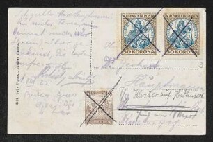 Brief von Oscar Bie, Antonie Bie und Unbekannt an Gerhart Hauptmann