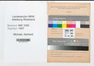 Entnazifizierung Gerhard Michael , geb. 17.11.1902 (Oberleutnant)