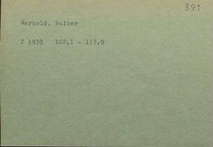 Berhold, Walter