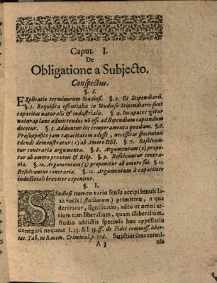 Disputatio iuridica de obligatione studiosi stipendiarii : ad specimen eruditiionis edendum