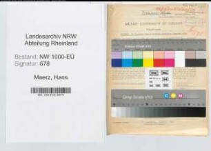 Entnazifizierung Hans Maerz, geb. 22.01.1900 (Verw.Angest.)