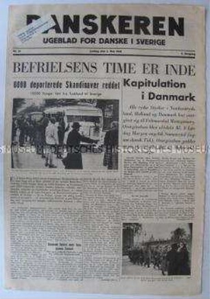 Flugblatt mit einem Aufruf von Goebbels an die Berliner Bevölkerung nach den schweren Luftangriffen im November 1943