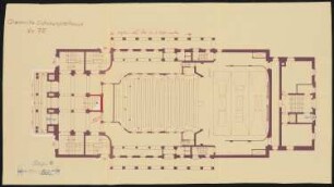 Schauspielhaus, Chemnitz: Grundriss 1:100