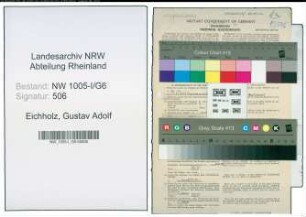 Entnazifizierung Gustav Adolf Eichholz , geb. 21.05.1898 (Richter)