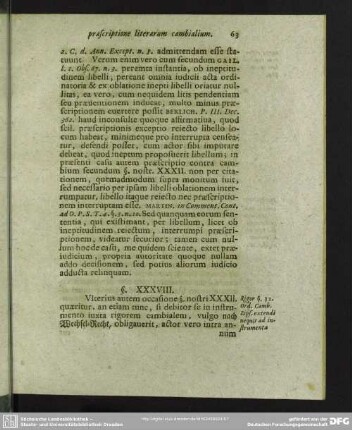 § XXXVIII. Rigor § 32. Ord. Camb. Lips. extendi nequit ad instrumenta iuxta rigorem cambialem concepta