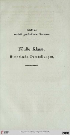 Fünfte Klasse. Historische Darstellungen