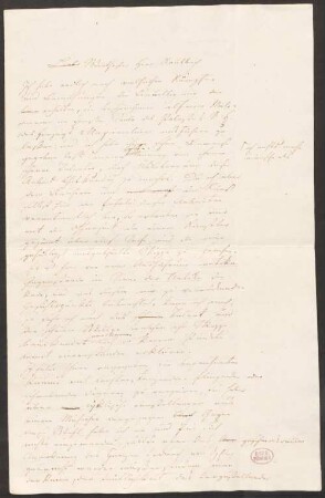 Nachlass von Leo von Klenze (1784-1864) - BSB Klenzeana, XIII.3. Kaulbach, Wilhelm von