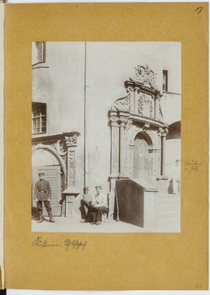 Schloss Küstrin: Ansicht von der Hofseite (aus: Skizzen- und Fotoalbum 12)