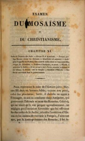 Examen du Mosaïsme et du Christianisme. 2
