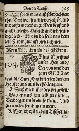 Vom Abendmahl des Herrn.