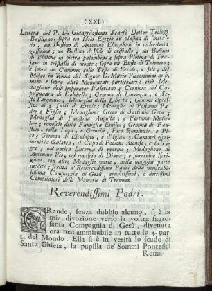 Reverendissimi Padri.
