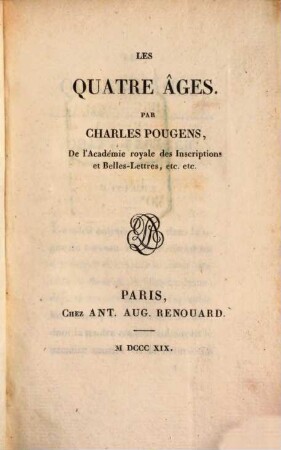 Les quatre âges